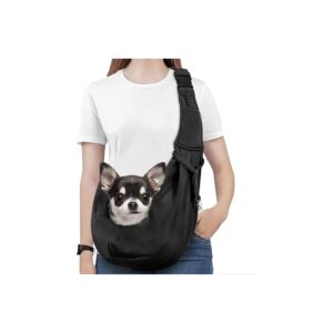 Soft Pouch Dog Carrier Sling with Adjustable Buckle and Safety Leash for Small Pets