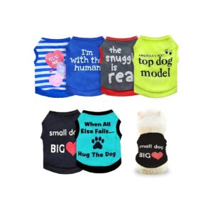 Soft Pullover Dog Shirts for Small Medium Dogs Casual Wear and Gift