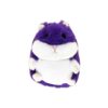 Soft Purple Plush Fat Hamster Toy with Squeaker for Small Dogs and Puppies