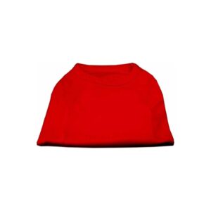 Soft Red Pet Clothes, Medium Fit, 10-Inch Neck Size