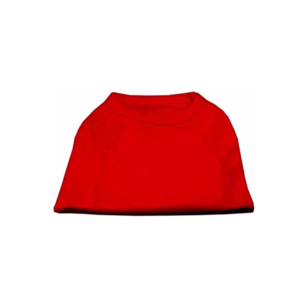 Soft Red Pet Clothes, Medium Fit, 10-Inch Neck Size