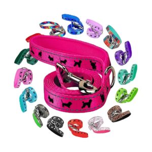 Soft Reflective Comfort Trainer Leash for Small Medium or Large Dogs in Pink