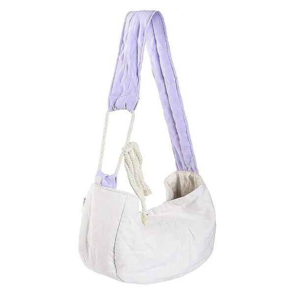 Soft Reversible Pet Travel Bag for Small Dogs and Cats Named White