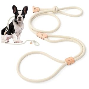 Soft Rope Dog Lead and Harness for Small Breed Puppy Training