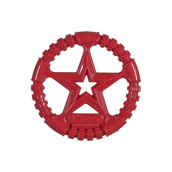 Soft Rubber Red Dog Toy Made USA Earth Friendly Recycling