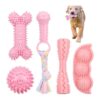 Soft Rubber Teething Toys for Puppy Teeth Cleaning Small Medium Dogs