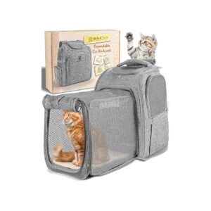 Soft-Sided Cat Backpack Carrier for Small to Medium-Sized Cats up to 15lbs