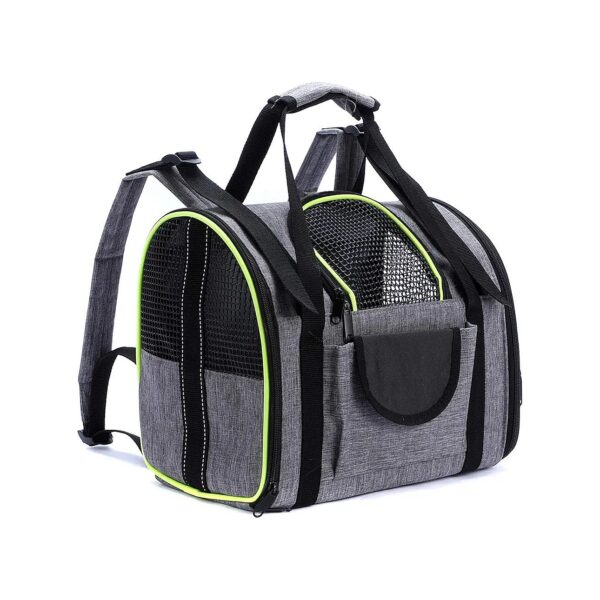 Soft-Sided Cat and Dog Travel Carrier Bag with Breathable Mesh and Foldable Design