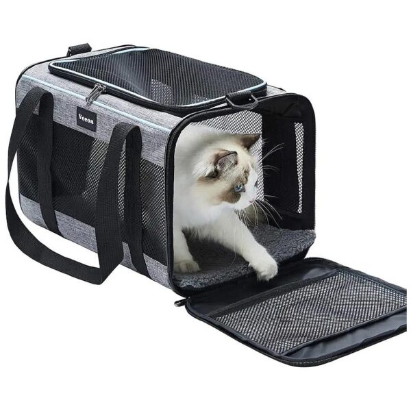 Soft-Sided Pet Carrier for Small Dogs and Cats Up to 16 Pounds