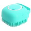 Soft Silicone Dog Cat Bath Brush Massage Shampoo Dispenser