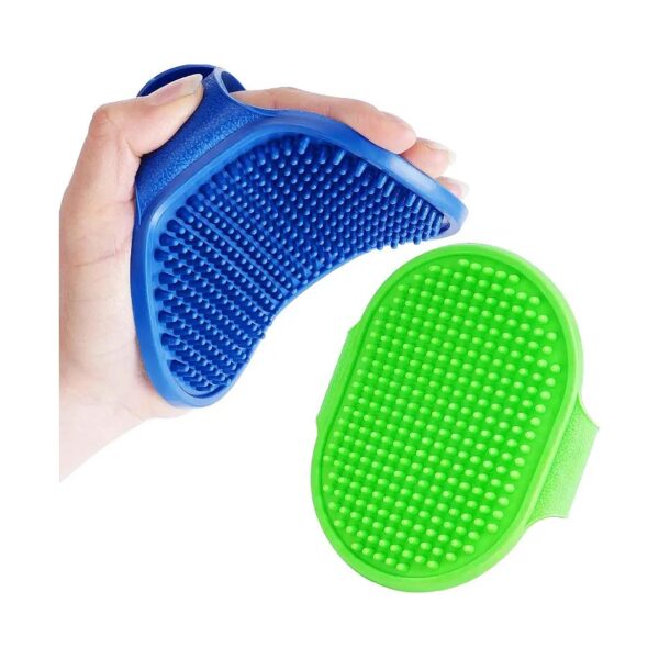 Soft Silicone Dog Grooming Brush Set for Deshedding and Massaging