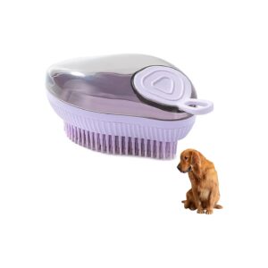 Soft Silicone Pet Shampoo Brush Pet Bath Massage Brush Bubble Brush for Dogs Wash Shower