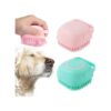 Soft Silicone Pet Shower Brush for Short Long Haired Dogs and Cats with Massage Dispenser