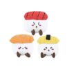 Soft Squeaky Sushi Plush Dog Toys for Small Medium Dogs, Teething, Fetch