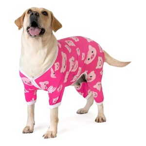 Soft Stretchy Dog Pajamas for Boys and Girls Large Size 20-30 Neck 23-25 Length