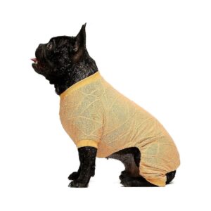 Soft Thermal Puppy Clothes for Small Breeds 4-Leg Design Medium Size Dogs Warm Onesie