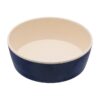 Soft Touch Bamboo Dog Food Bowl with Night Sky Midnight Blue Design and 6 Cup Capacity