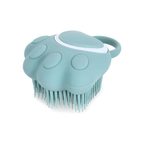 Soft Touch Dog Cat Grooming Brush Comb with Shampoo Dispenser for Pet Hygiene