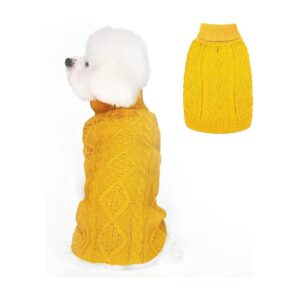 Soft Touch Turtleneck Knitted Dog Sweater for Cats Puppy Kitty