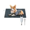 Soft Velvet Pet Heating Pad with Adjustable Temperature and Timer for All Breed Sizes