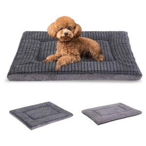 Soft Warm Comfortable Dog Bed Mat for Small Medium Dogs Kennel Pad with Machine Washable