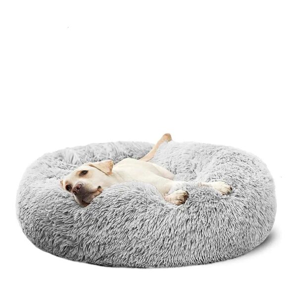 Soft Warm Donut Dog Bed for Medium to Large Dogs Calming Support