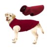 Soft Warm Fleece Dog Coat with Safety Reflective Strip for Small Medium Pets