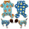 Soft Warm Fleece Dog Pajamas for Small to Medium Breeds Comfortable Pet Clothes