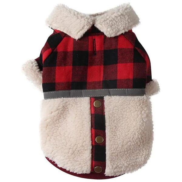 Soft Warm Fleece Lining Dog Coat for Small Dogs in Winter