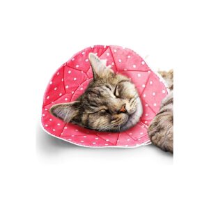 Soft Washable Recovery Cone for Cats After Surgery with Easy Nail Cutting