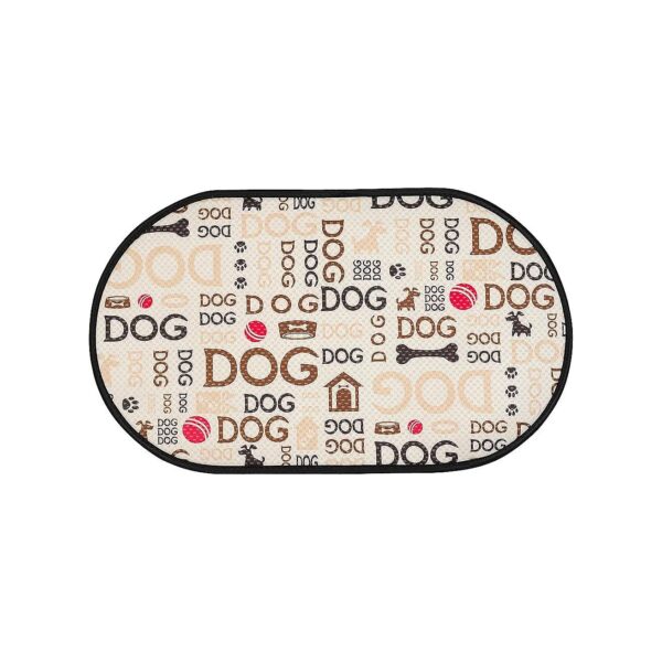 Soft and Absorbent Pet Bowls Mat, 5x21 Inch, Microfiber Material