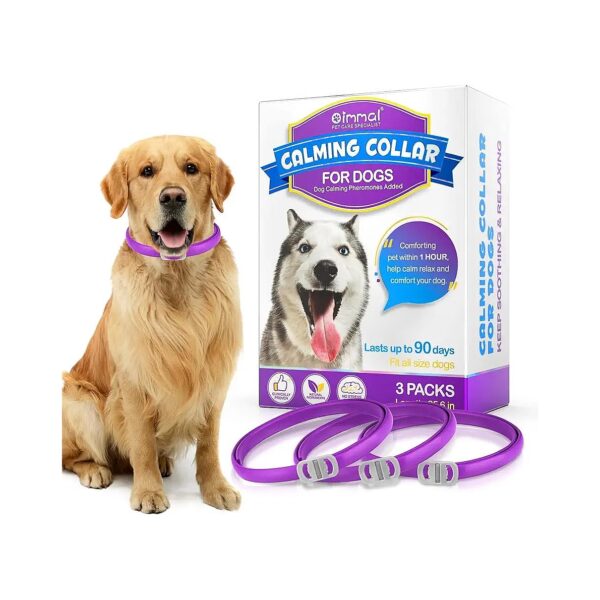 Soft and Adjustable Calming Collars for Large Dogs Anxiety Relief