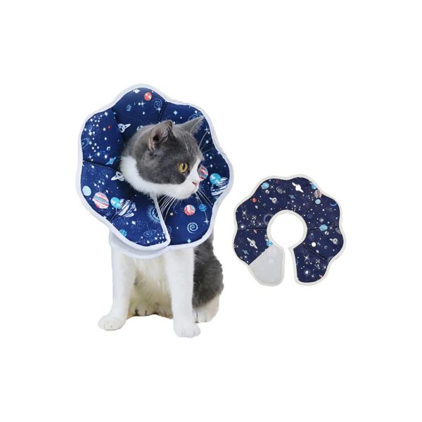 Soft and Adjustable Cone Collars for Cats and Puppies Post Surgery Protection