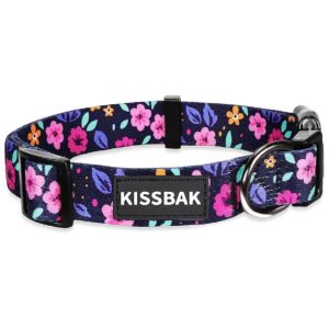 Soft and Adjustable Floral Dog Collar for Large Dogs with Comfortable and Stylish Design