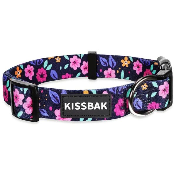 Soft and Adjustable Floral Dog Collar for Large Dogs with Comfortable and Stylish Design