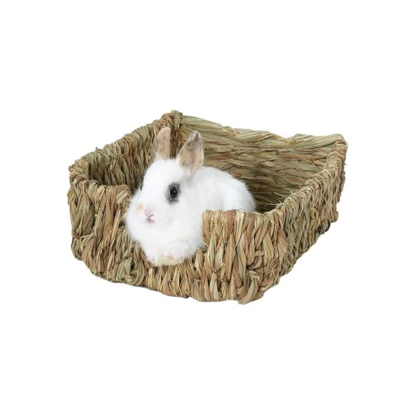 Soft and Adjustable Natural Woven Grass Pet Bed