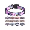 Soft and Adjustable Pet Collars with Unique Floral Patterns for Small to Large Dogs