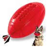 Soft and Aggressive Squeaky Chew Toy Ball for Large Breed Dogs with Real Food Flavor