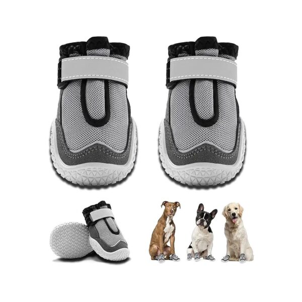 Soft and Breathable Dog Boots for Hot Pavement Protection and Comfort