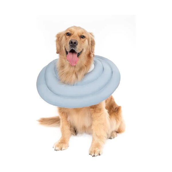 Soft and Breathable Dog Cone for Large Dogs Recovery After Surgery - Adjustable ER Collar