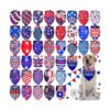 Soft and Breathable Large Adjustable Dog Bandanas featuring American Flag Design XL