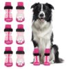 Soft and Breathable Medium Dog Socks with Adjustable Straps for Paw Protection