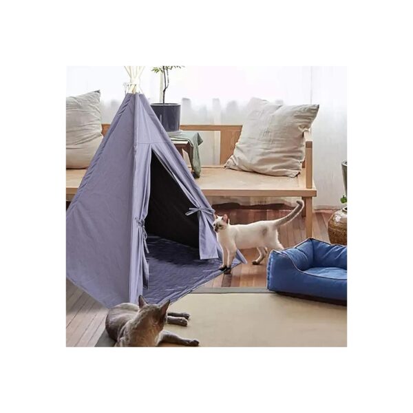 Soft and Breathable Pet Teepee Tent for Large Dogs, Cats and Rabbits, Cozy Bed House