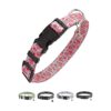 Soft and Breathable Red Polyester Dog Collar for Small Medium Large Dogs