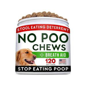 Soft and Chewable Digestive Enzymes for Dogs - Coprophagia Solution and Breath Freshener