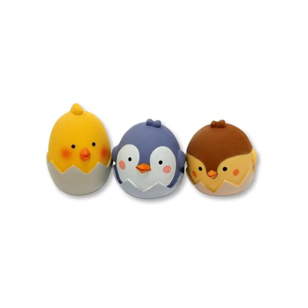 Soft and Chewable, Fun Shaped Chick, Bird and Penguin Dog Toys for Small Dogs