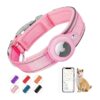 Soft and Comfortable AirTag Dog Collar for Small to Large Dogs with Adjustable Strap