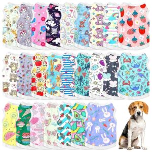 Soft and Comfortable Dog Shirts for Large Pets with 25 Cartoon Patterns