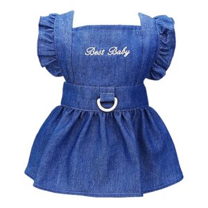 Soft and Comfortable Dog Skirt Dress X-Large Small Dog Girls Navy Blue Wedding Outfit