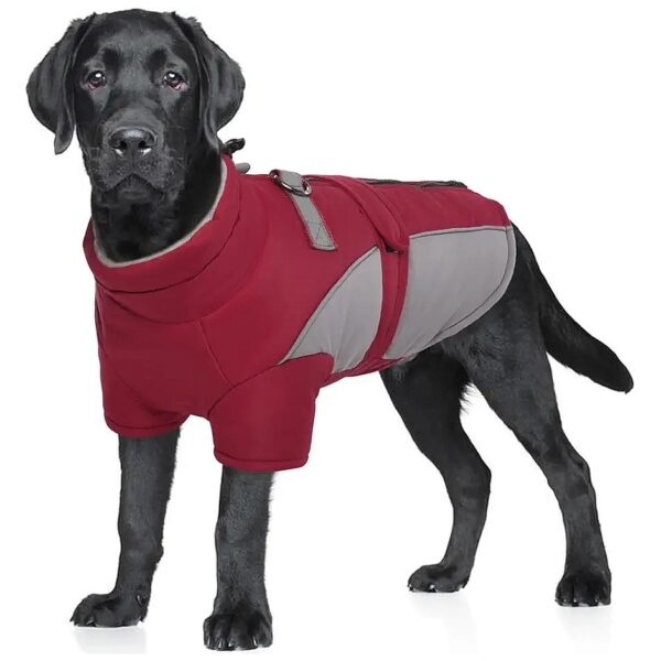 Soft and Comfortable Dog Winter Coat with Reflective Strip for Small Medium Large Dogs